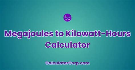 kwh to megajoules|Iba pa.